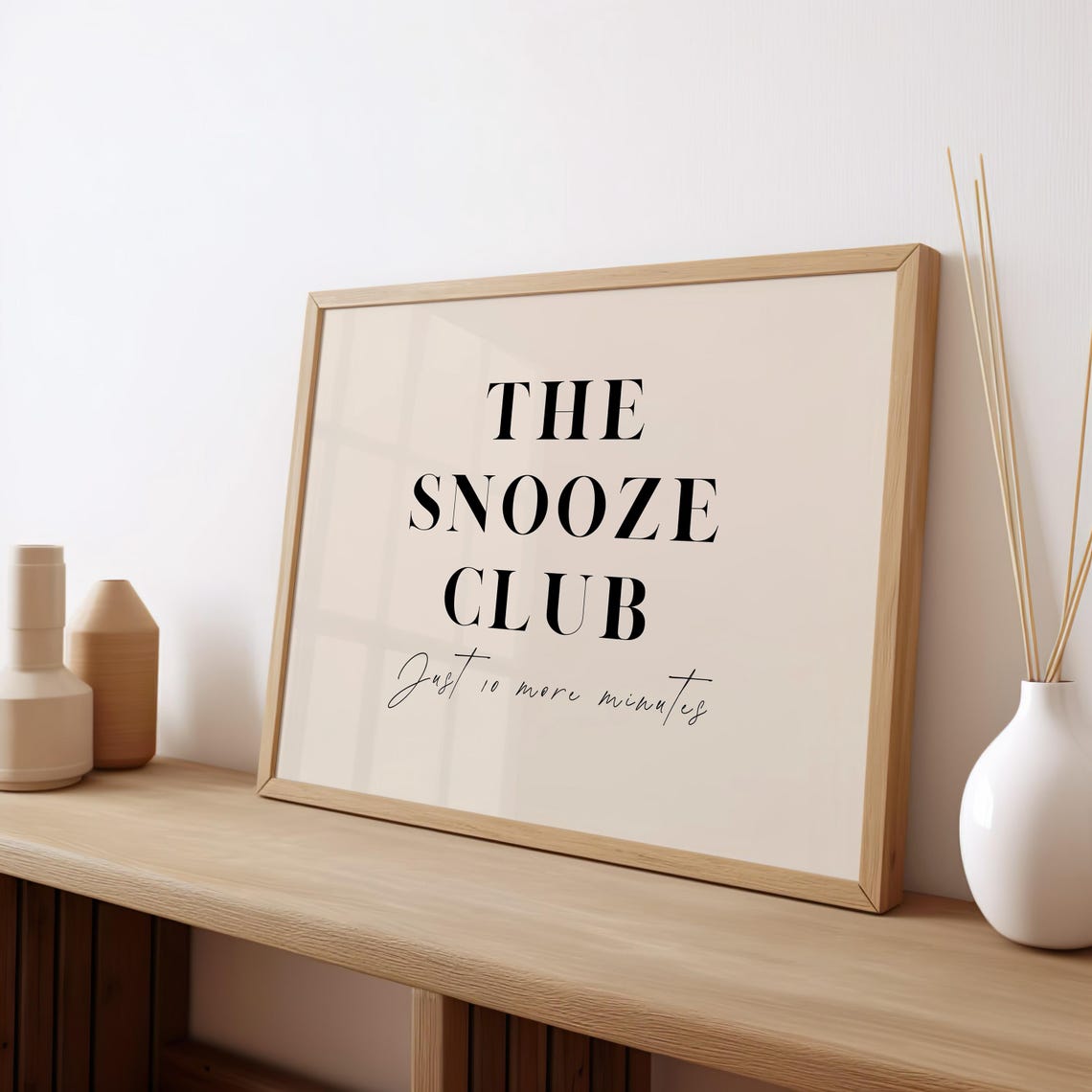The Snooze Club, Bedroom Poster Print - Image 2