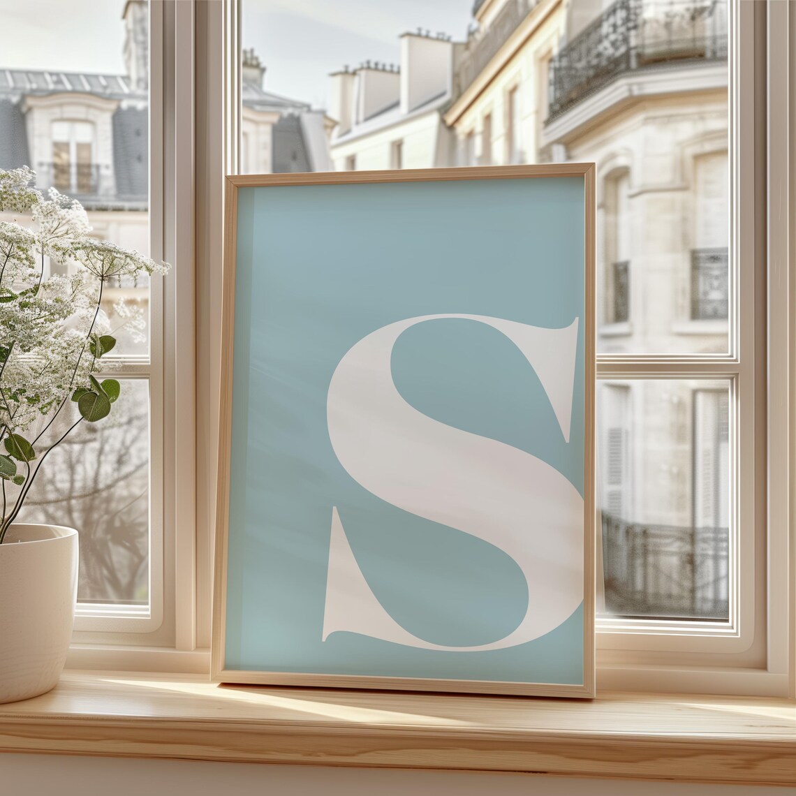 Letter S Initial Art Print, Nursery Alphabet Decor - Image 5