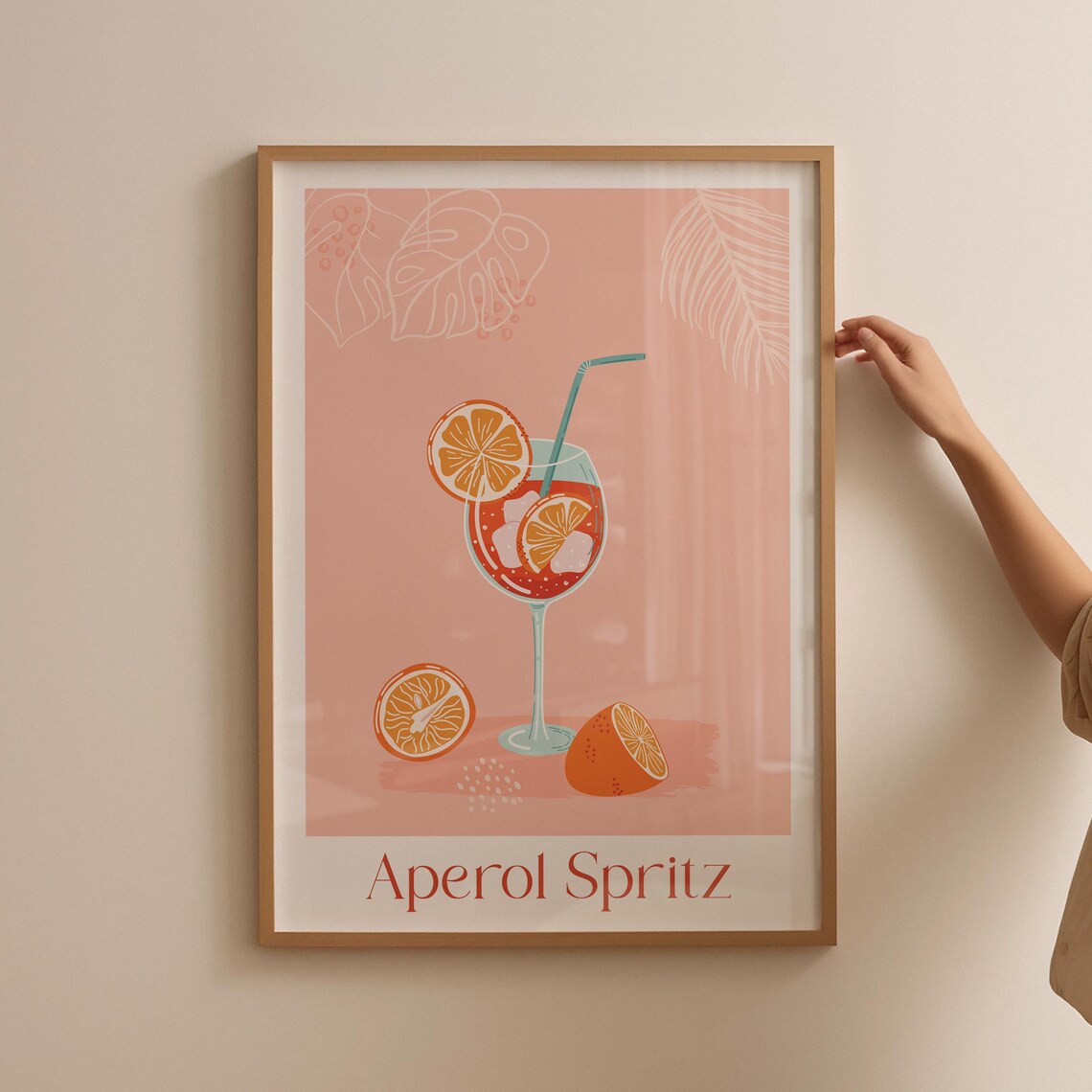 Aperol Spritz, Trendy Retro Cocktail Poster - Image 5