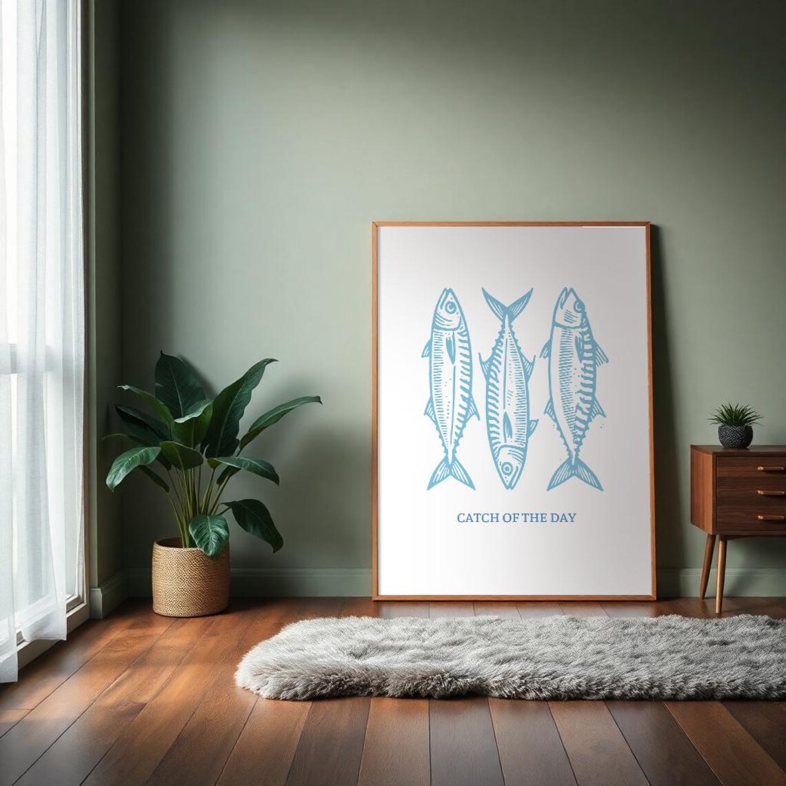 Catch Of The Day Sardines, Coastal Poster Print - Image 4