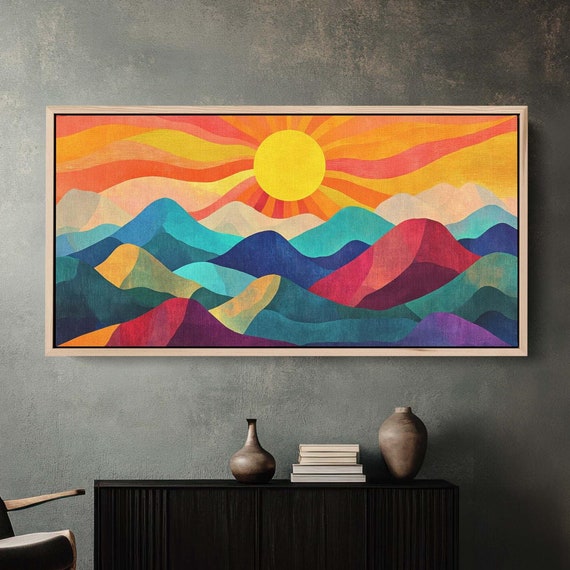 Minimalist Mountain Landscape Art Print