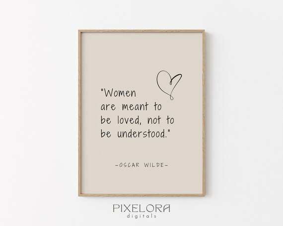 Oscar Wilde Quote Inspirational Wall Art Motivational Poster Famous Life Encouraging Print Decor