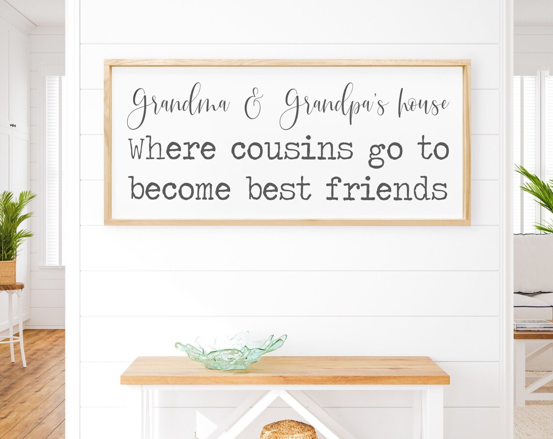 Grandma & Grandpa's House Family Sign Art Print