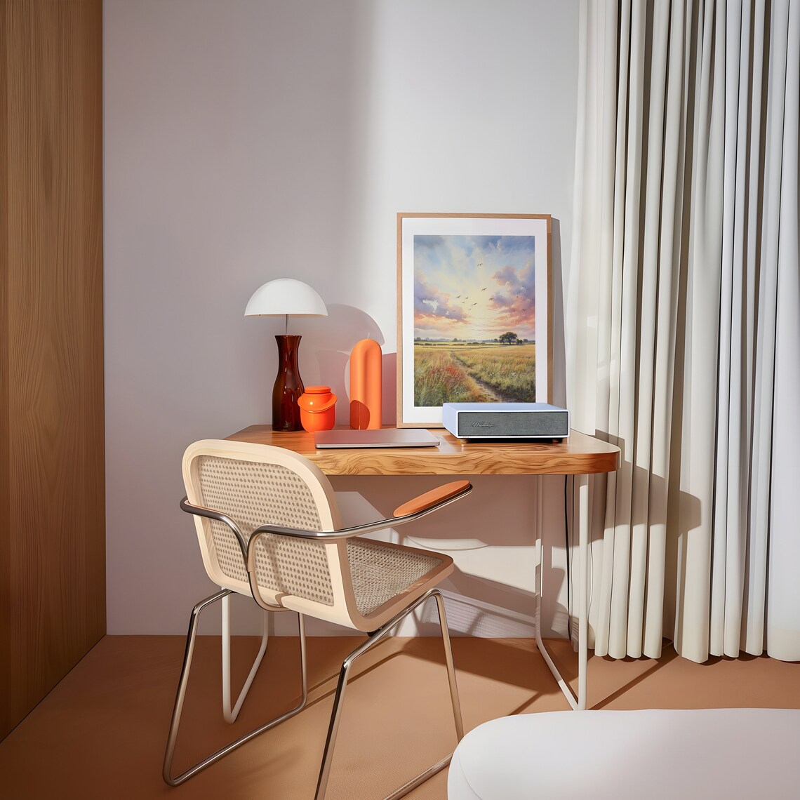 Countryside Morning Art Print, Cottagecore Landscape - Image 2
