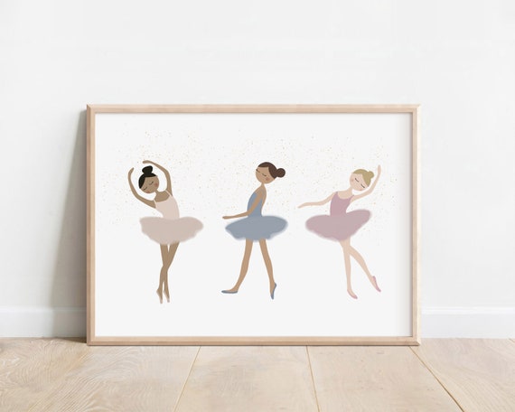Ballerinas Art Print Ballerina Prints For Nursery Ballerina Wall Decor Ballet Teacher Gift