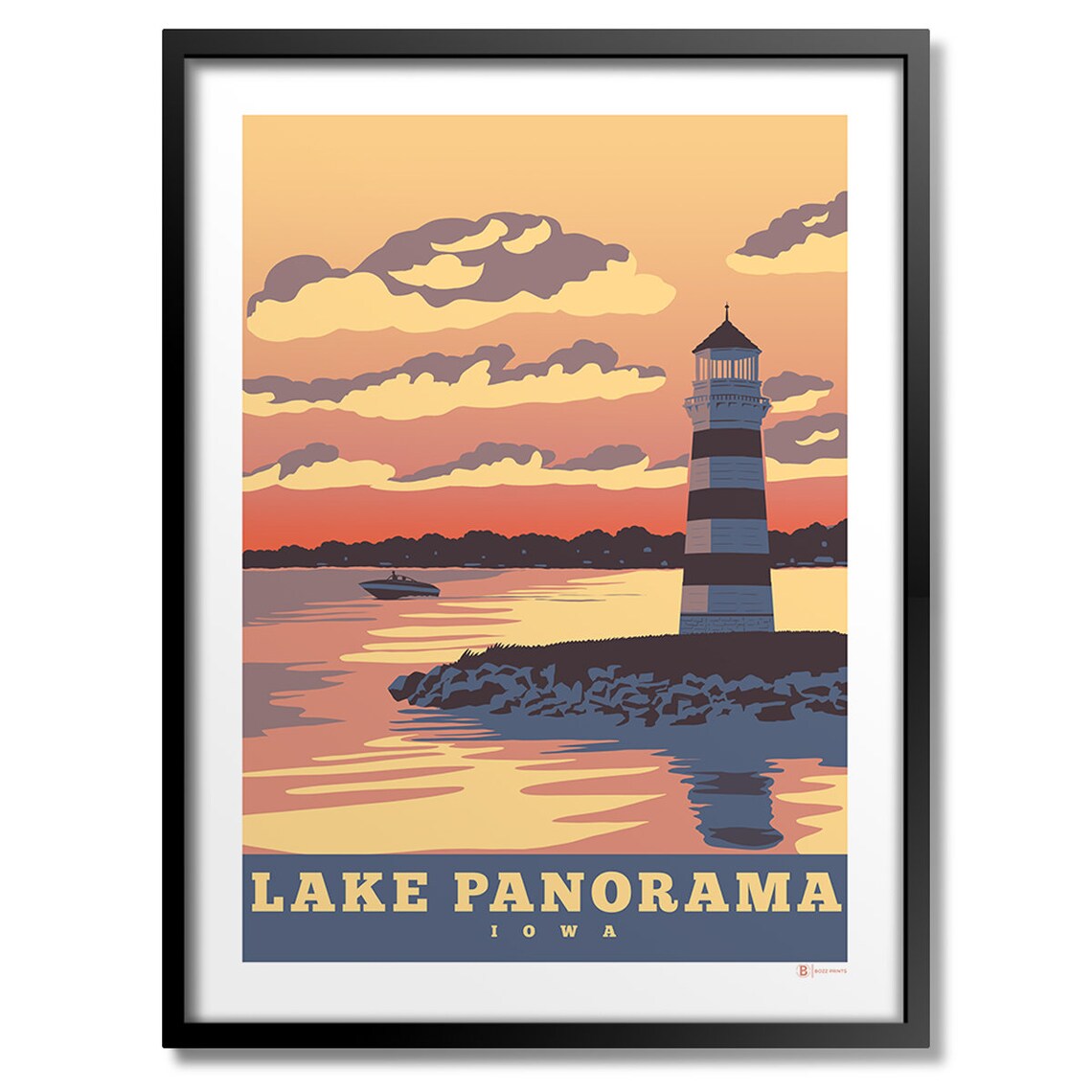Lake Panorama Art Print