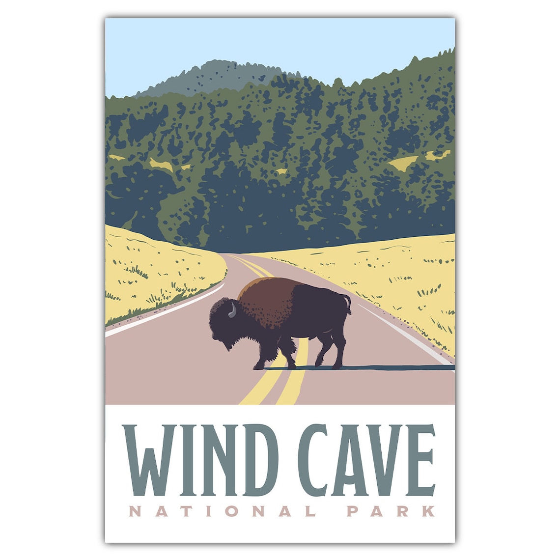 Wind Cave National Park Travel Poster