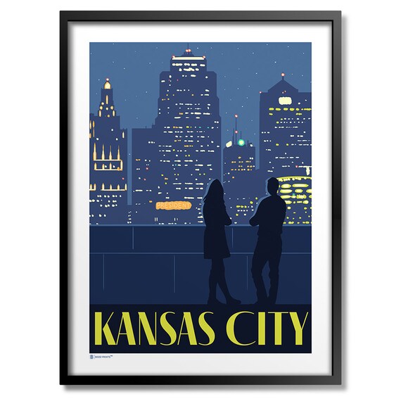 Kansas City Night Sky Art Print