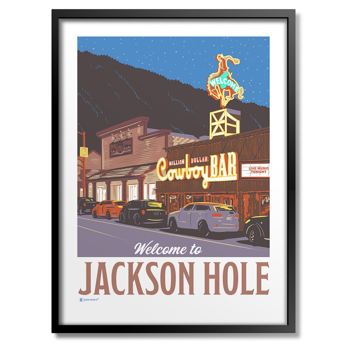 Jackson Hole Welcome Art Print