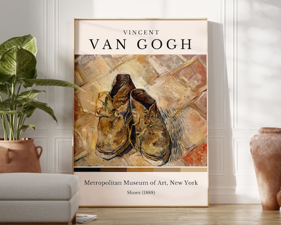 Vincent Van Gogh Poster Shoes 1888 By Vincent Van Gogh Van Gogh Print Museum Wall Art Vintage Poster Vintage Print