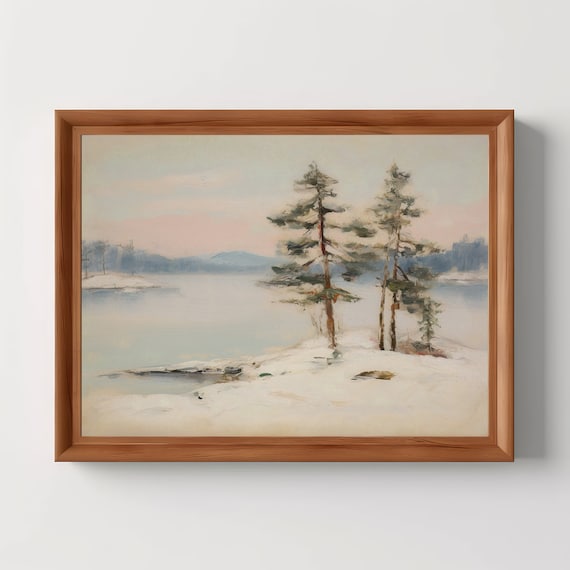 Winter Country Christmas, Snowy Pine Tree Forest