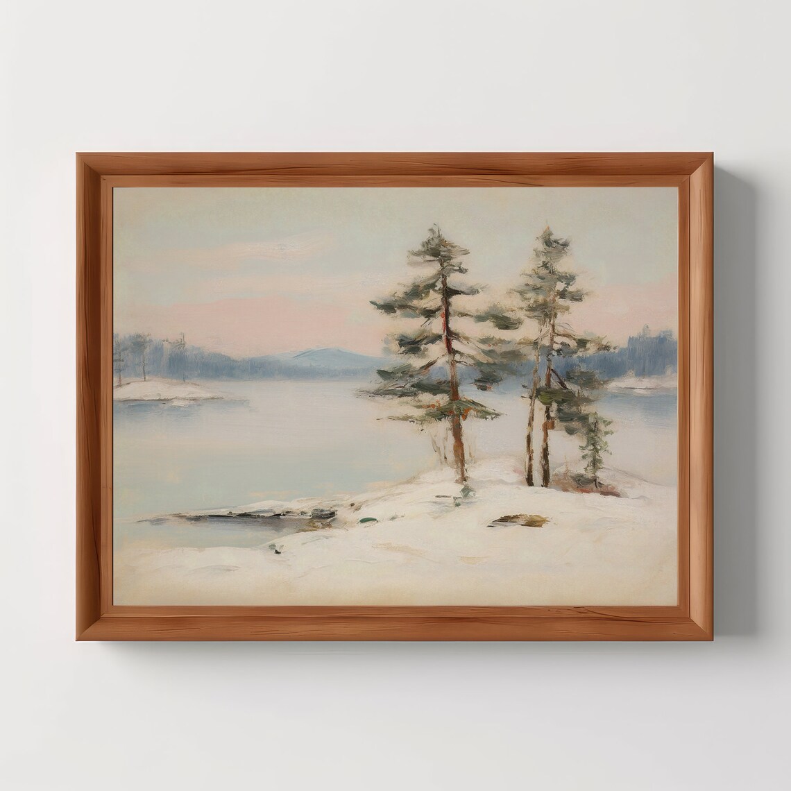 Winter Country Christmas, Snowy Pine Tree Forest