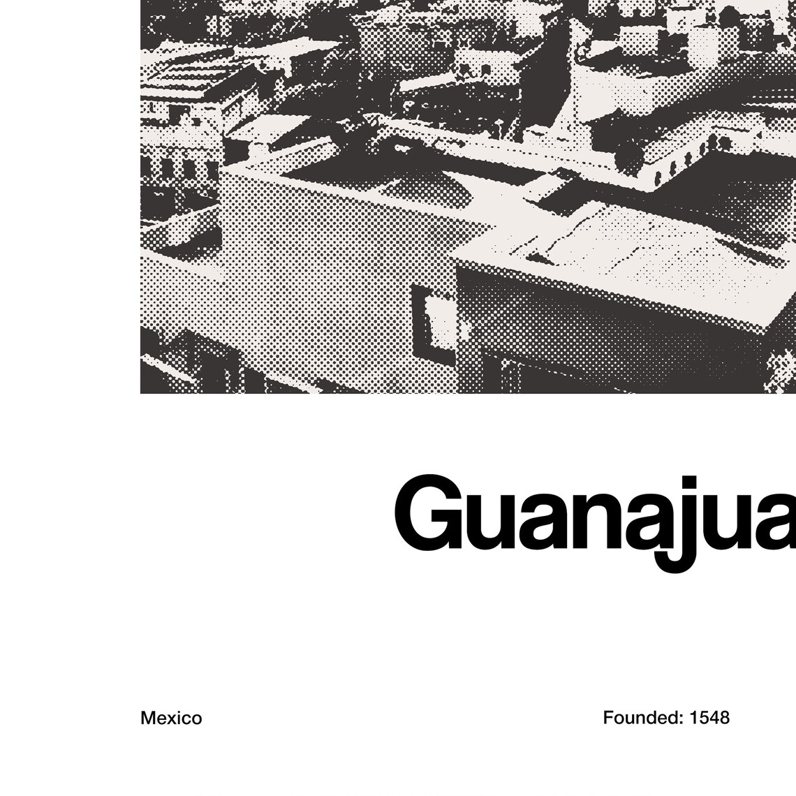 Guanajuato City Minimalist Travel Poster, Mexico - Image 3