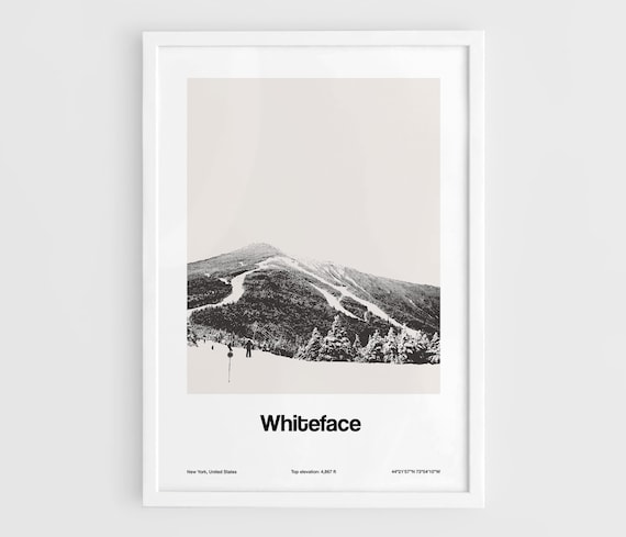 Whiteface Mountain Skyline Poster, New York