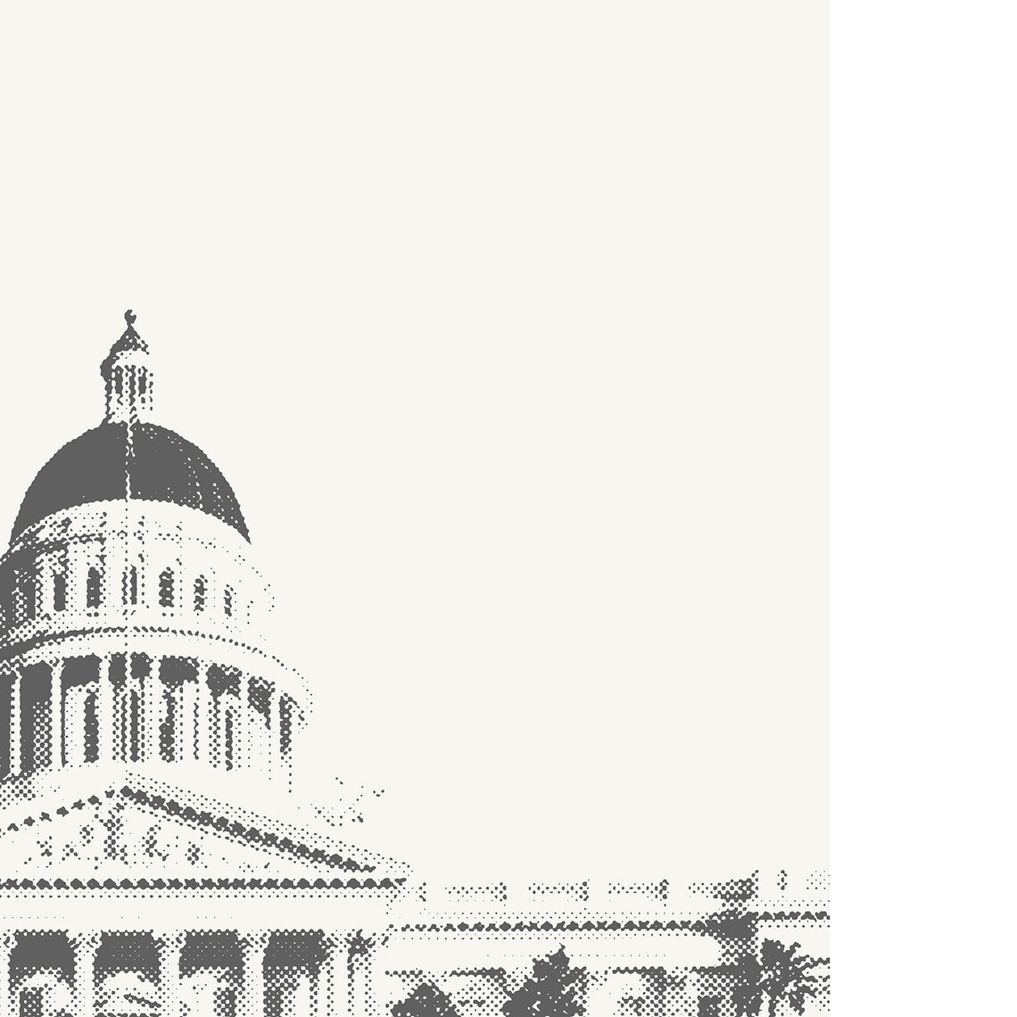 Sacramento State Capitol Skyline, Downtown Art Print - Image 2