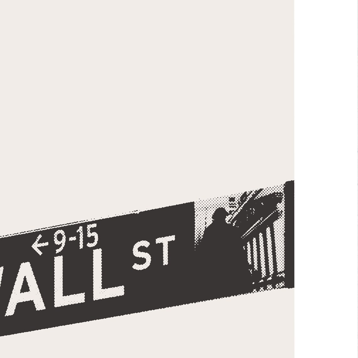 Wall Street, Manhattan New York Minimalist Poster - Image 2