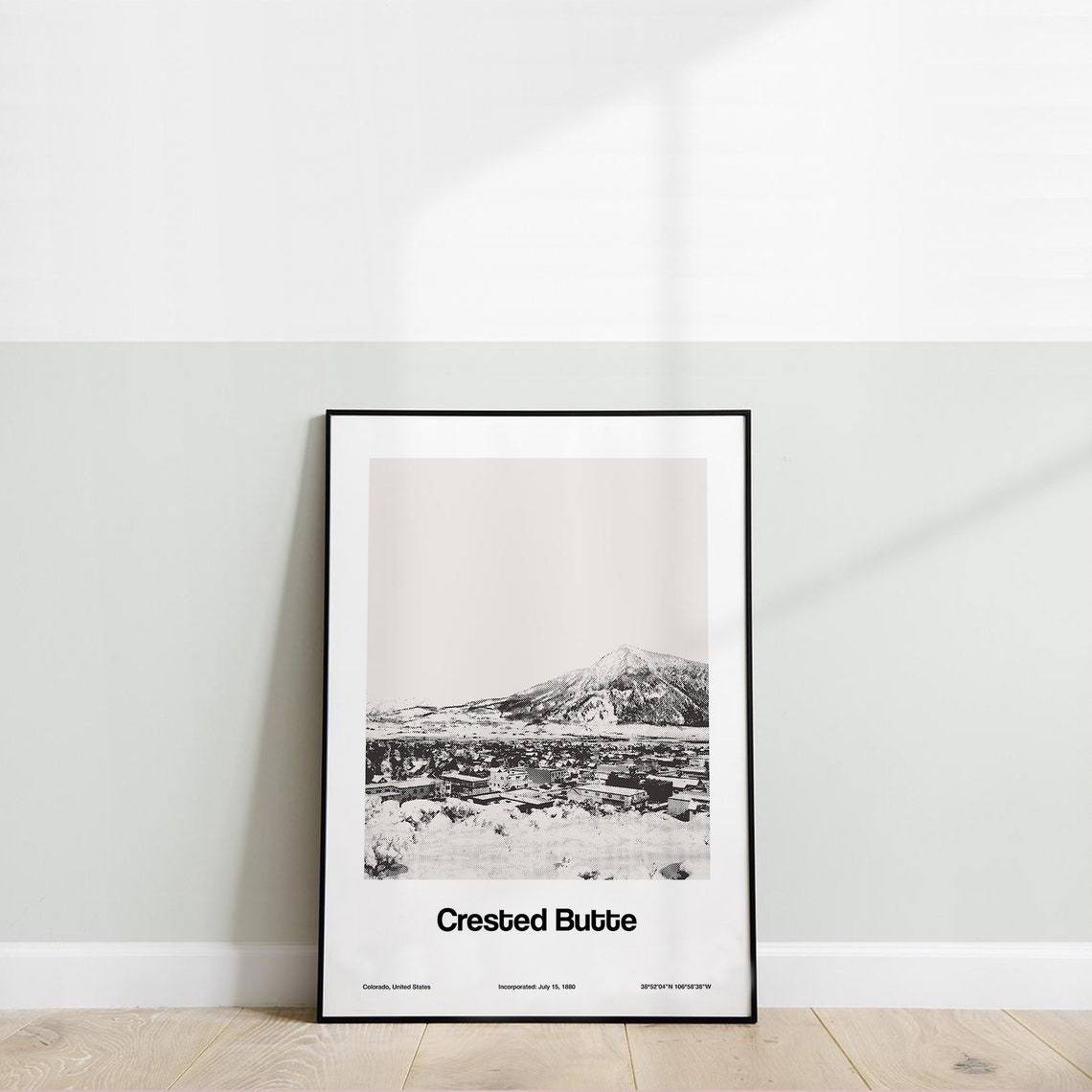 Crested Butte, Colorado Minimalist Travel Poster - Image 3
