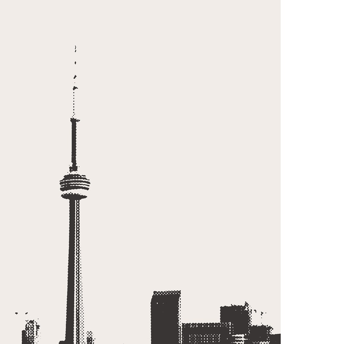 Toronto Skyline, Ontario Canada Minimalist Art Print - Image 2