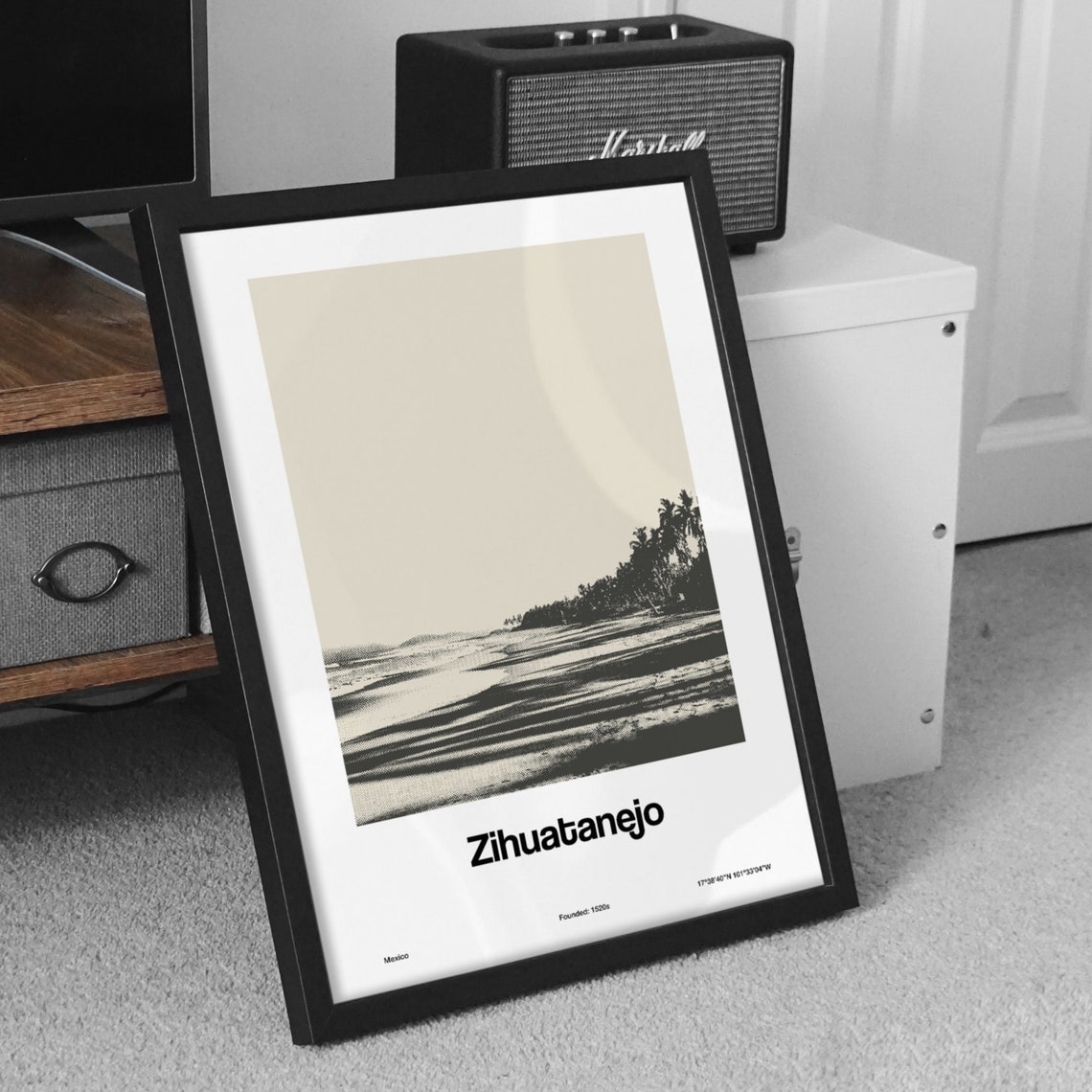 Zihuatanejo Ixtapa Minimalist Travel Poster, Mexico - Image 2