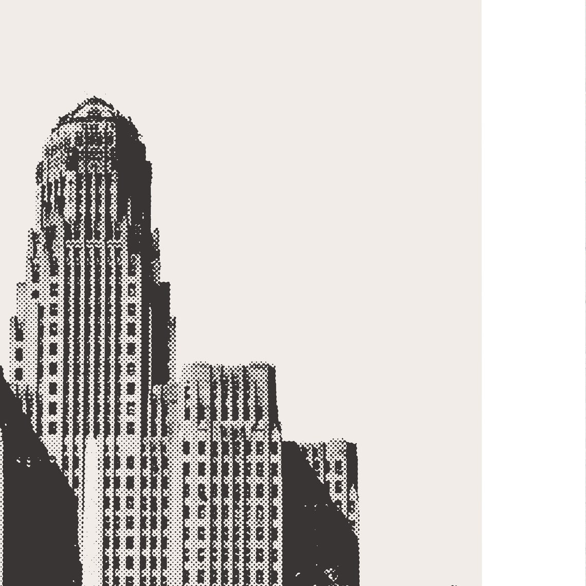 Custom Buffalo City Hall Skyline, New York Print - Image 3