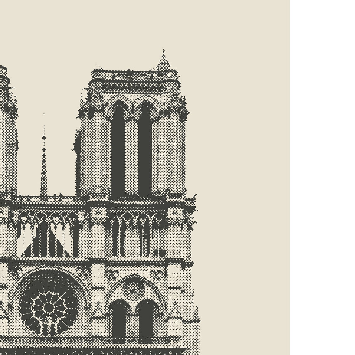 Notre Dame De Paris Minimalist City Travel Poster - Image 3