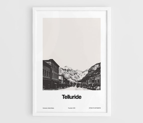 Telluride Colorado Minimalist Poster Print