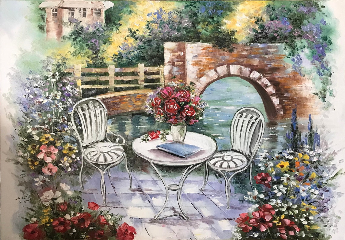 Tuscany Italy Painting On Italy Village Oil Painting Original Tuscan Italian Landscape Painting Italian Villa Painting Italy Artwork