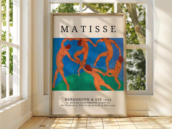 Henri Matisse Poster Exhibition Gallery Print Classic Art Floral Flowers