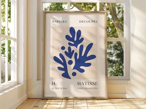 Henri Matisse Blue Cutouts Papiers Decoupes 1955 Exhibition Poster