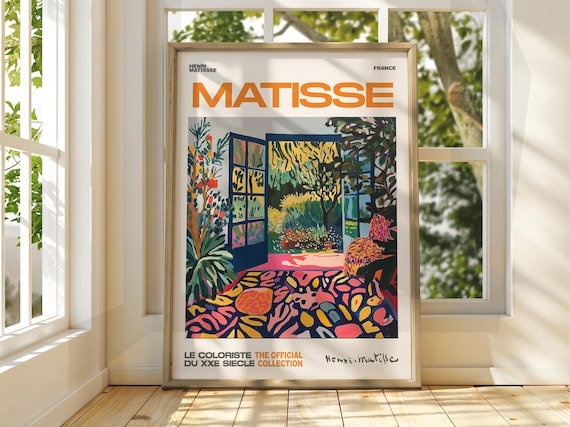 Henri Matisse Garden Door Interior Exhibition Style Art Poster