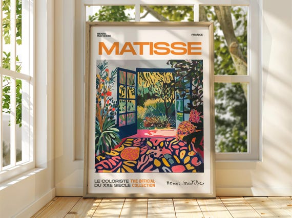 Henri Matisse Patio Floral Art Exhibition Print Gallery Classic Fauvism Painting