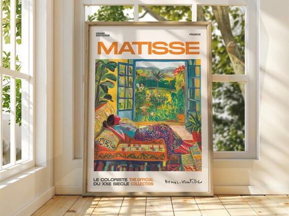 Henri Matisse Reclining Woman Daybed Garden Window Fauvist Poster