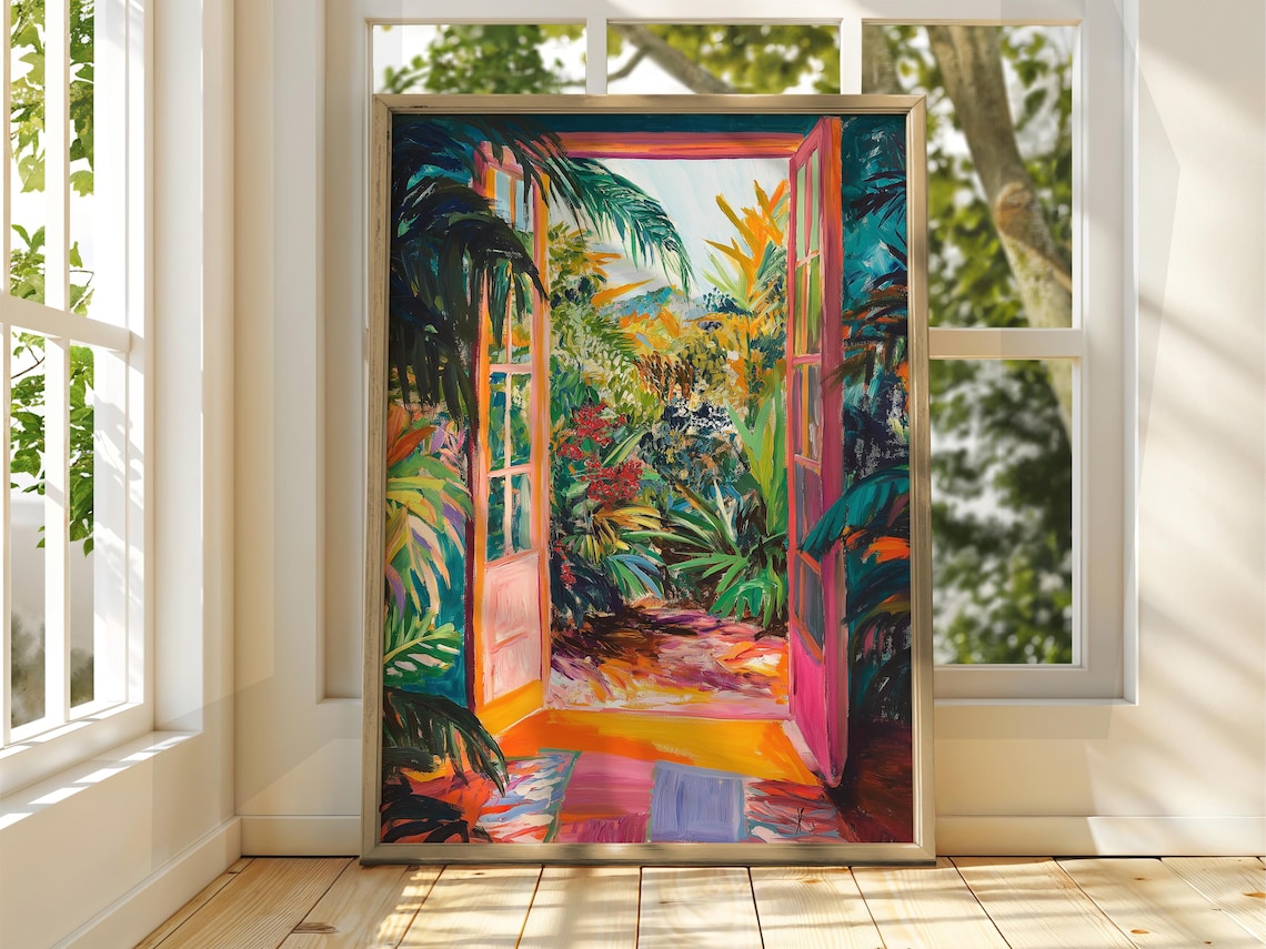 Henri Matisse Patio Floral Art Print, Fauvism Classic