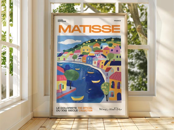 Harbour Henri Matisse Exhibition Poster Gallery Print Coastal Art Fauvism Painting Boats