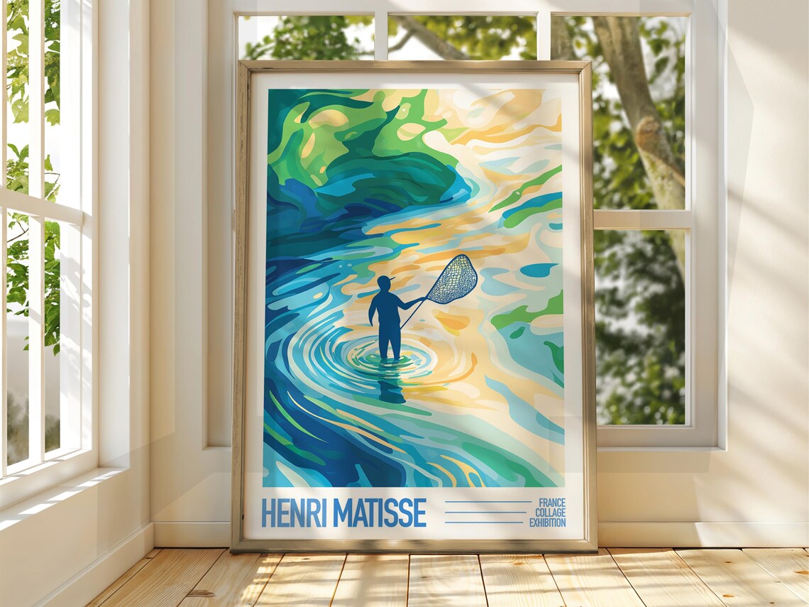 Matisse Sea Art Exhibition Poster, Coastal Fish