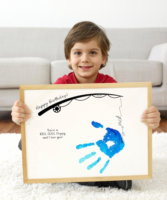 Personalized Dad Birthday Fishing Gift From Kids