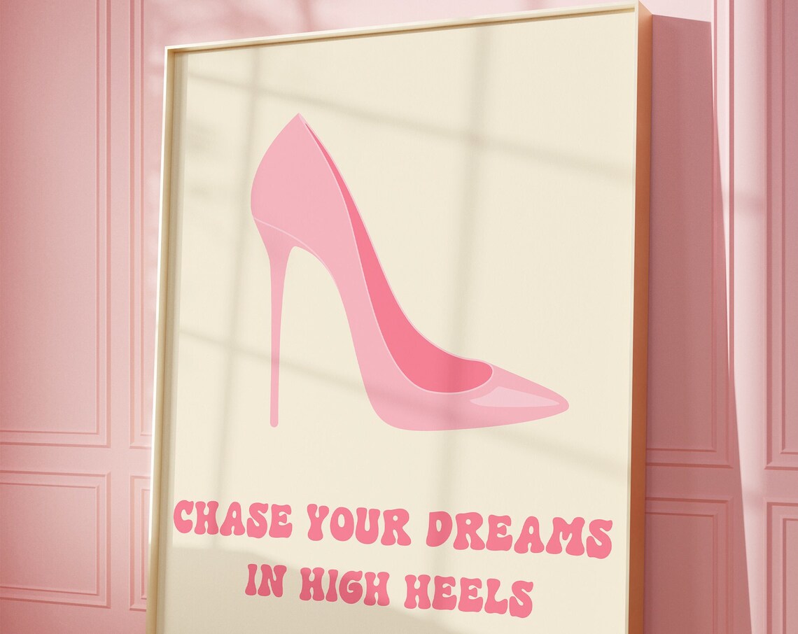 High Heels Vintage Poster, Retro It Girl Decor
