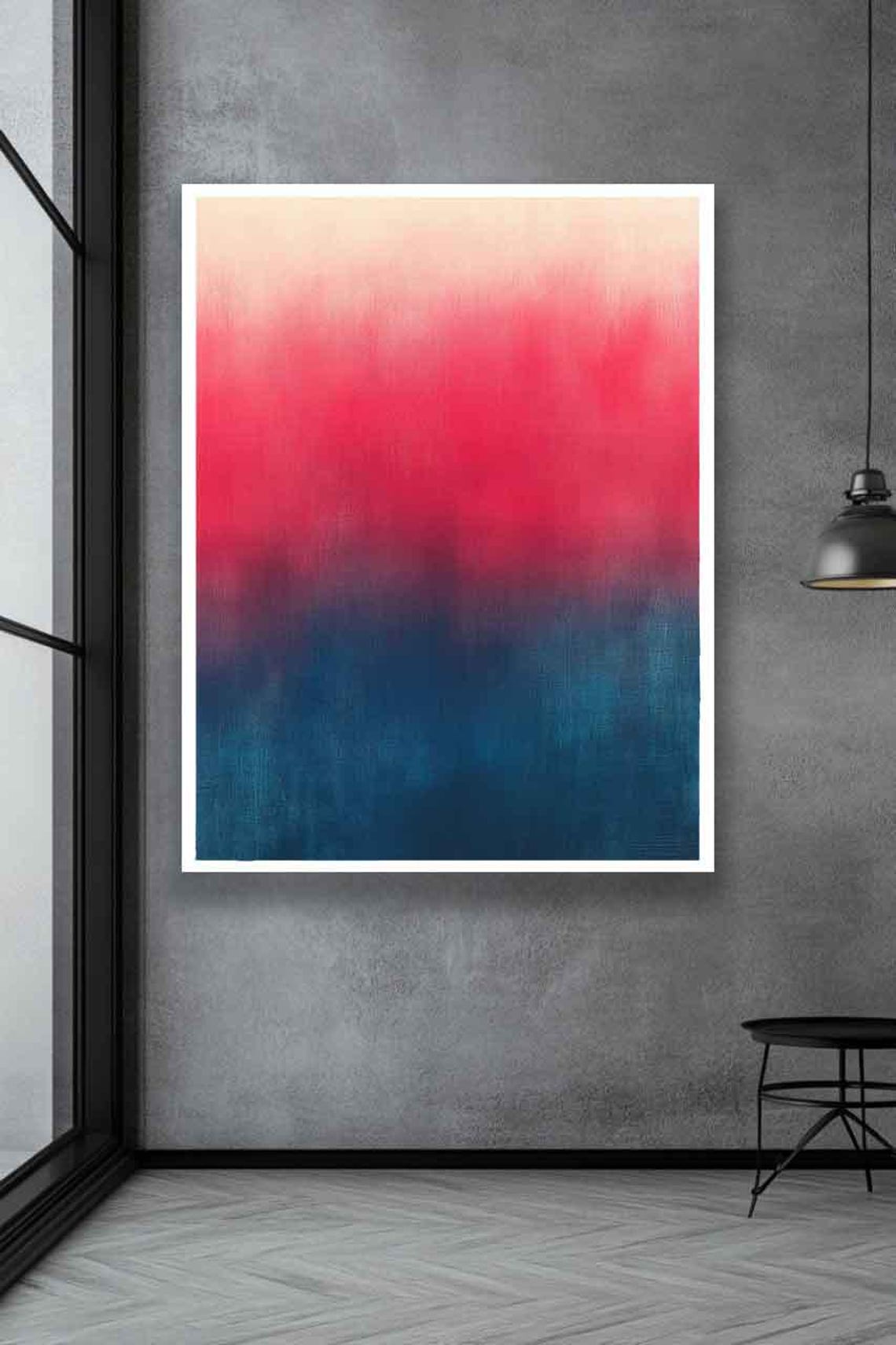Mark Rothko Wall Art Decor Minimalist Abstract Wall Art Beige Pink Blue Modern Wall Decor Abstract Wall Art Rothko Poster - Image 2