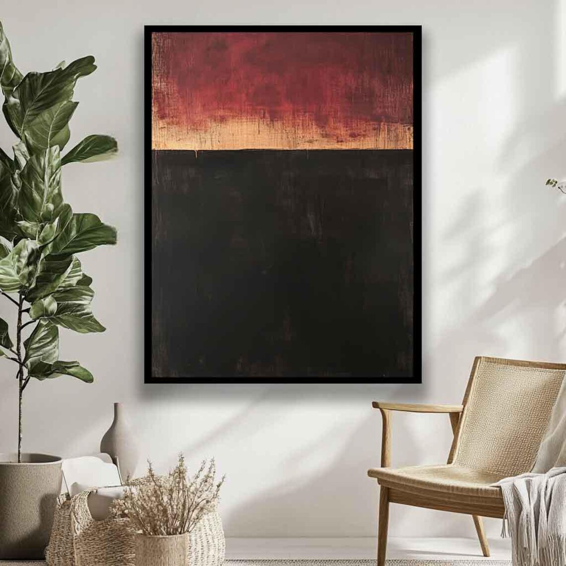 Mark Rothko Style Abstract Painting, Minimalist Art - Image 2