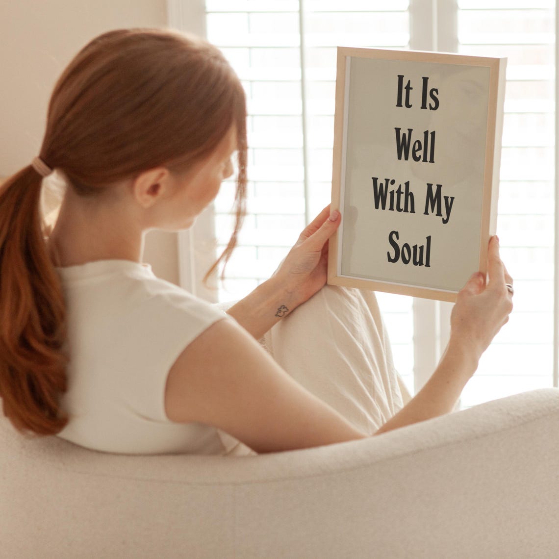 It Is Well With My Soul Print Christian Wall Art Scripture Wall Art Gift Dorm Room Essentials Wall Art Housewarming Gift - Image 3