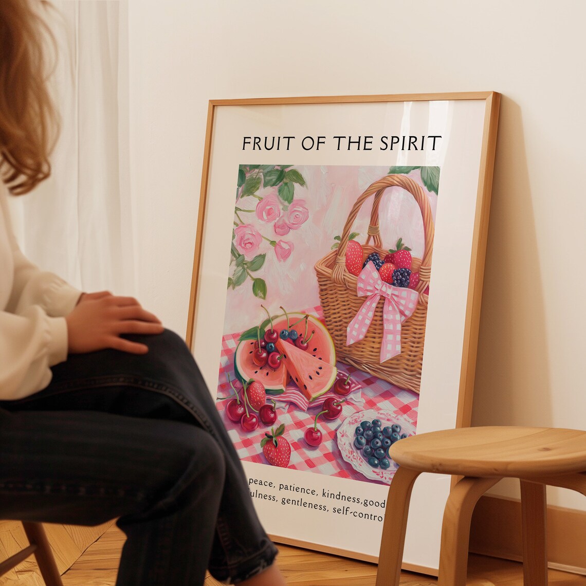 Fruit Of The Spirit Christian Wall Art Poster - Image 3