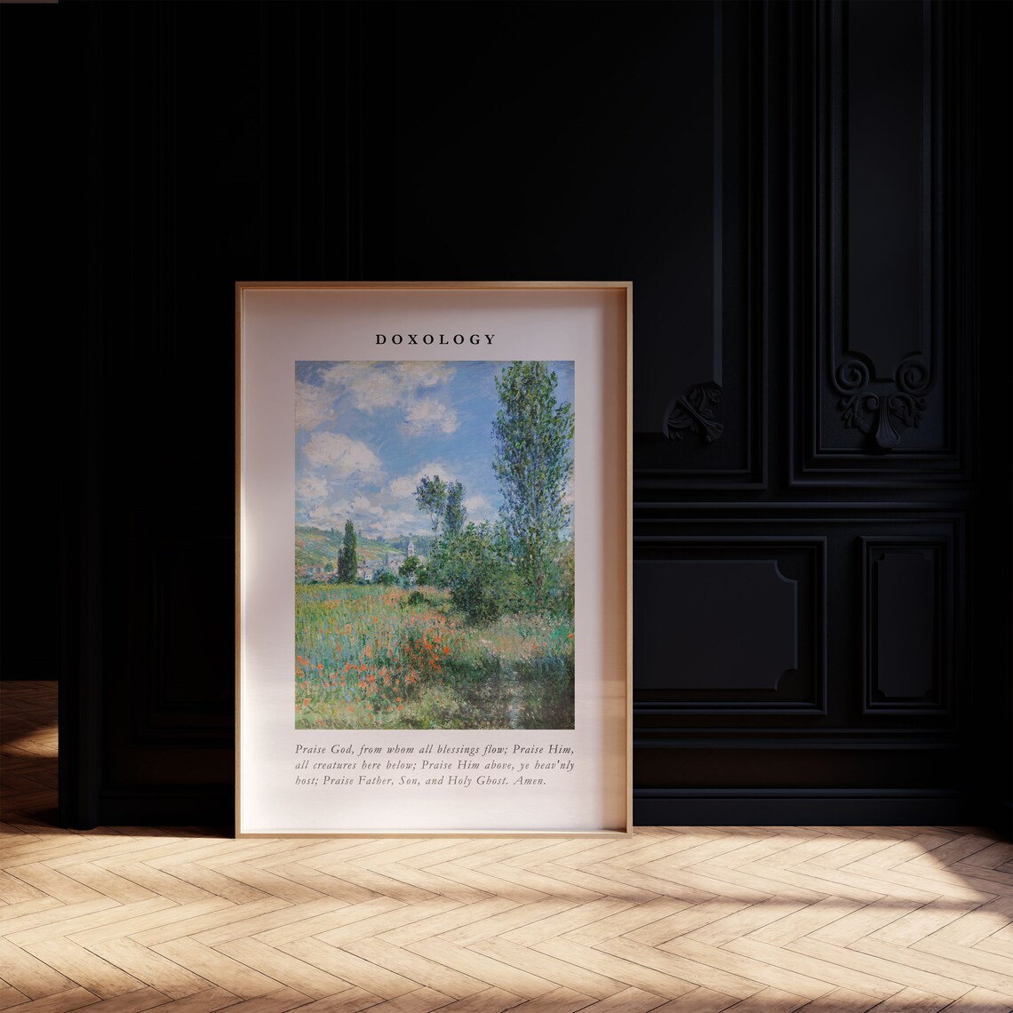 Doxology Hymn Vintage Christian Art Print - Image 4