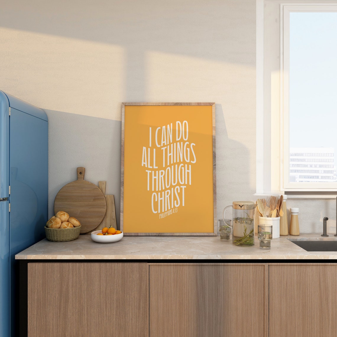 I Can Do All Things Through Christ Bold Philippians 4:13 Poster - Image 4