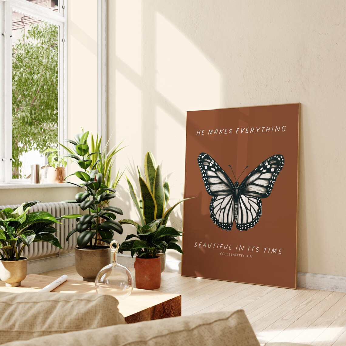 Ecclesiastes 3 Butterfly Art Print, Christian Decor - Image 4