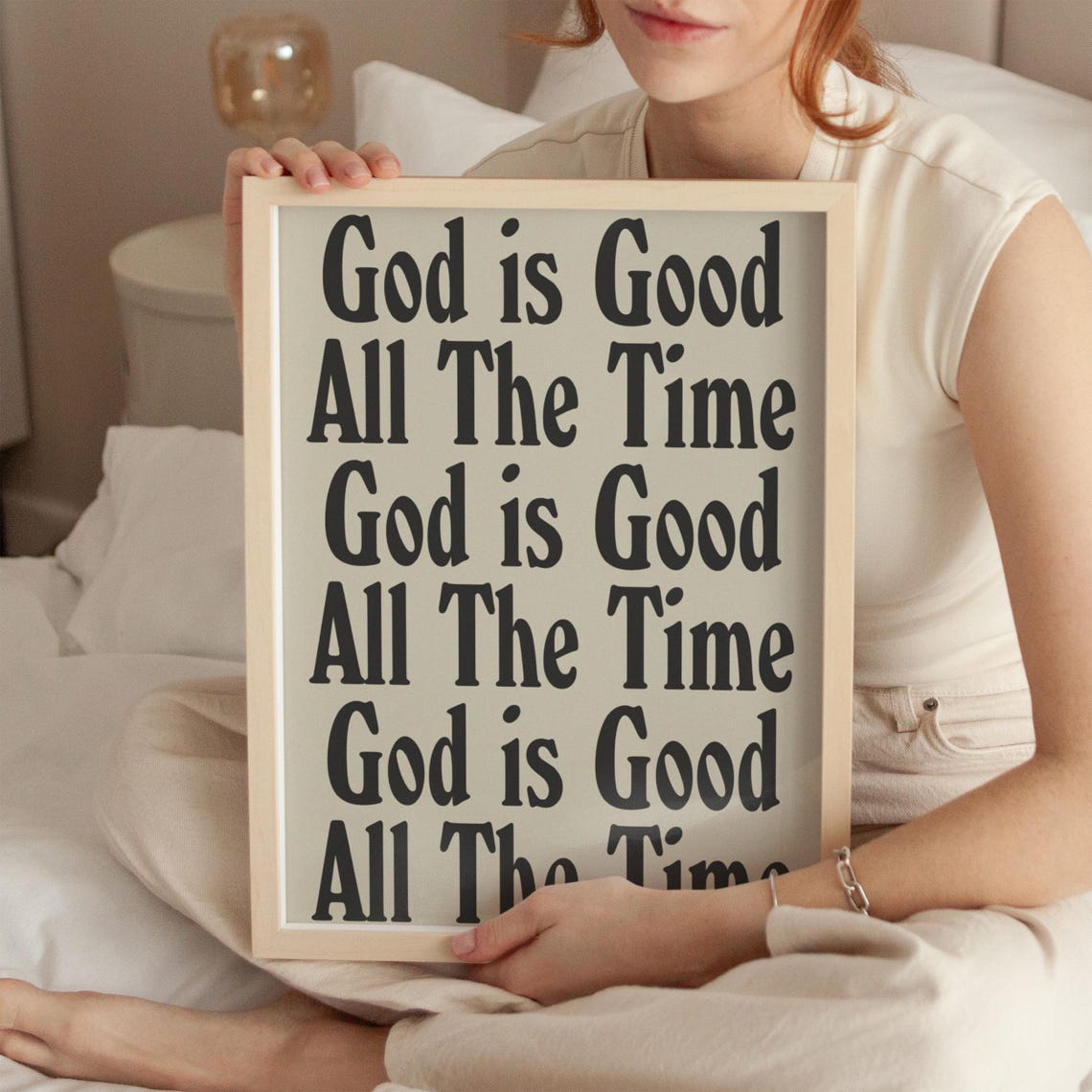 God Is Good Vintage Print Christian Wall Art Scripture Wall Art Gift Dorm Room Essentials Vintage Wall Art Housewarming Gift - Image 4
