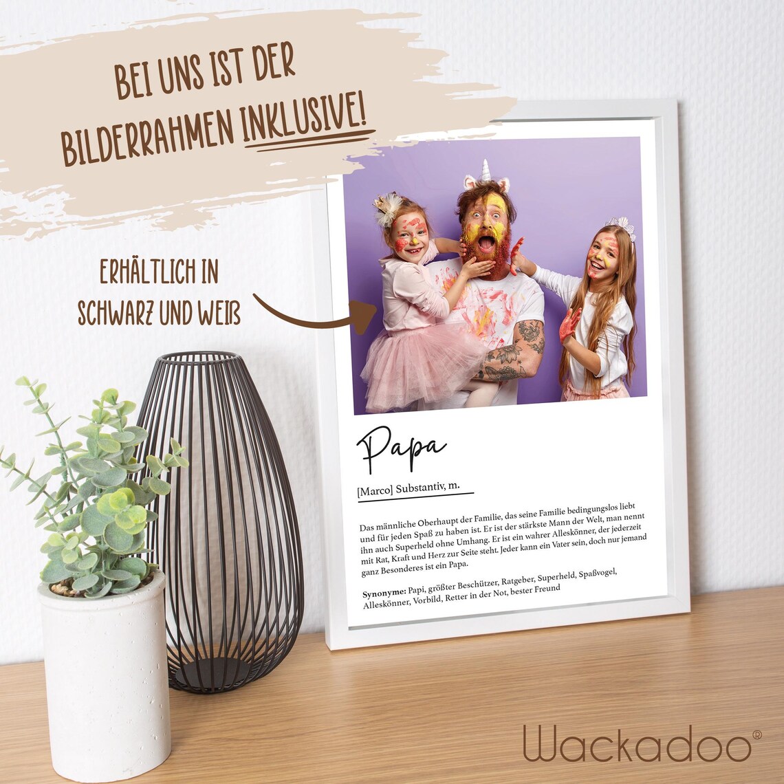 Dad Gift Personalized Poster, Father's Day Definition - Image 2