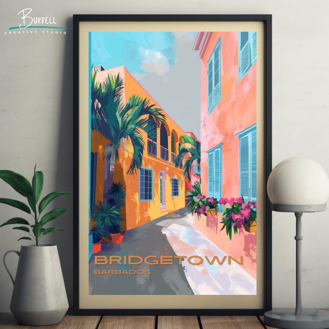 Bridgetown Barbados Island Life Travel Poster Wall Art Poster Print - Image 5