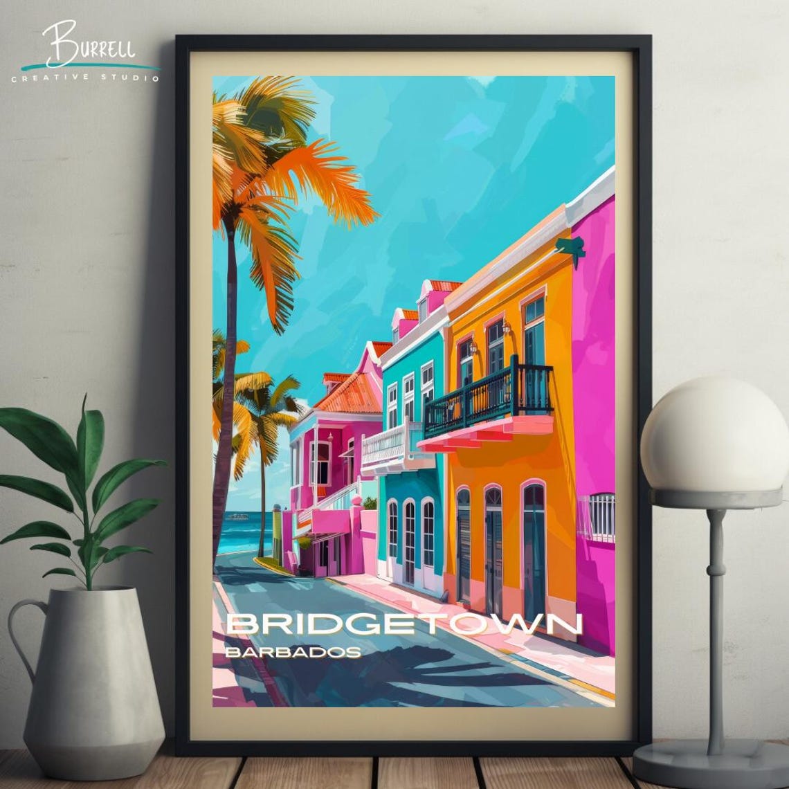 Bridgetown Barbados Relaxing Scenery Travel Poster Wall Art Poster Print - Image 5