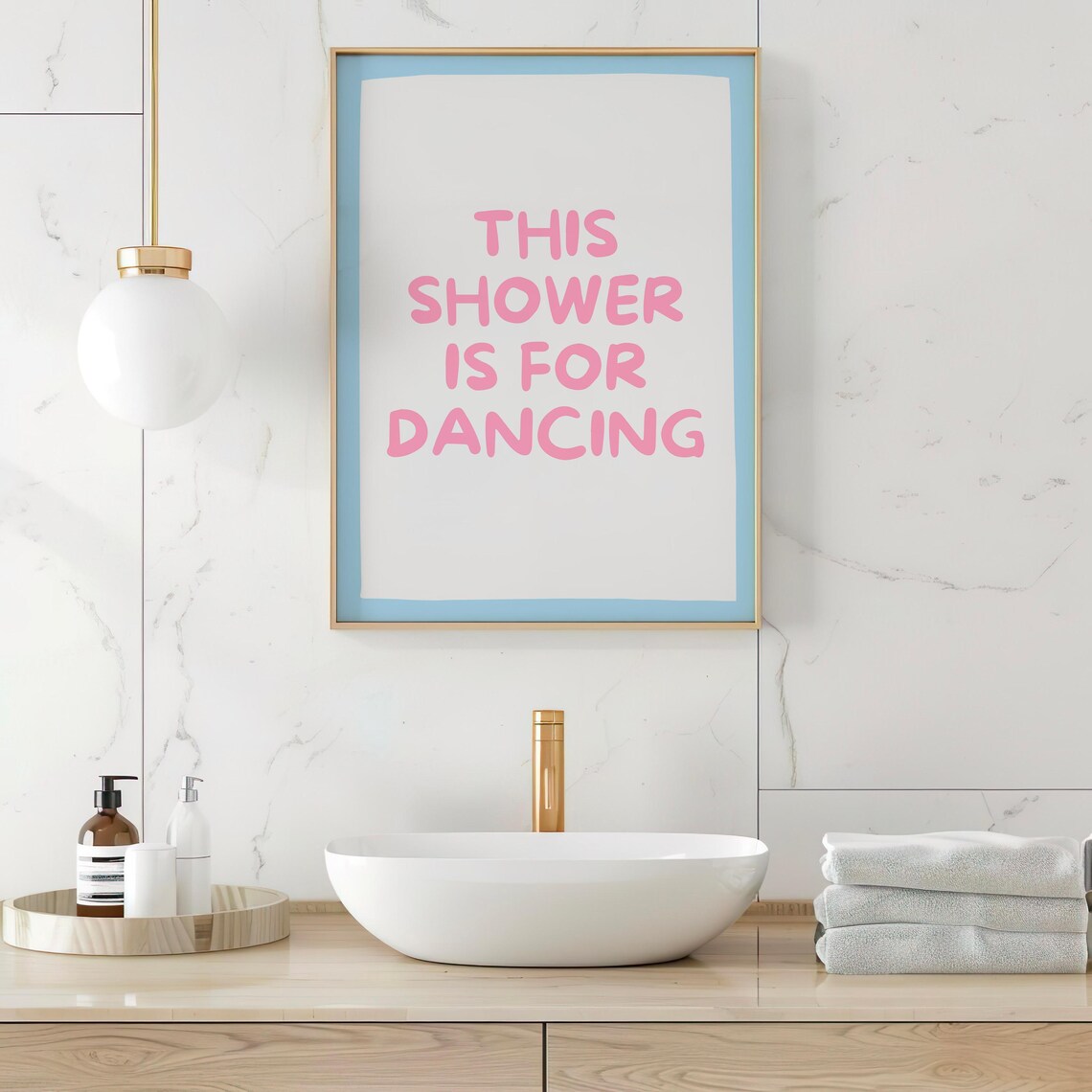 This Shower Is For Dancing, Minimalist Bathroom Decor - Image 2
