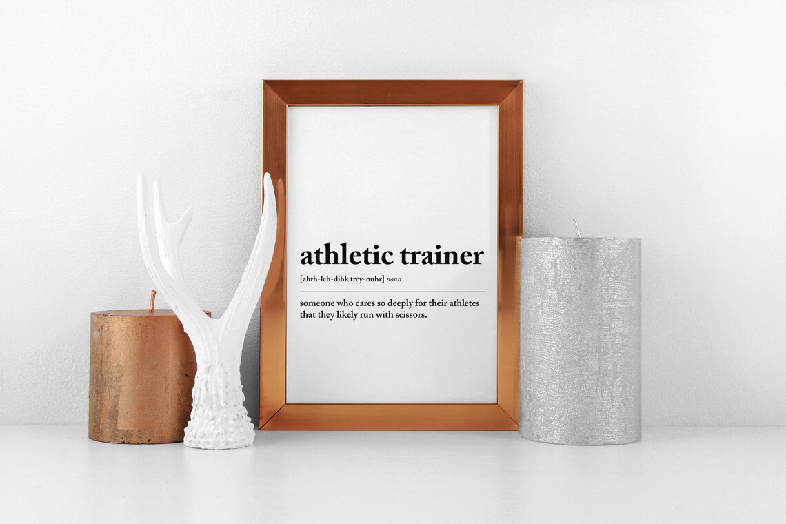 Athletic Trainer Funny Office Wall Art Print - Image 2